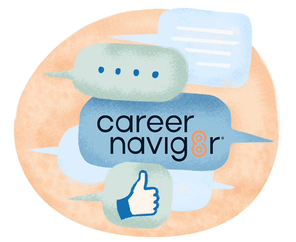 5 Ways To Be A Good Mentor; career nav speech bubbles