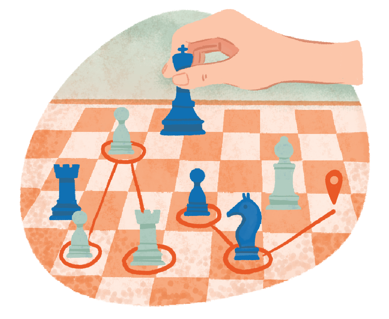 How Mentor Networks Can Elevate Your Career; a chessboard